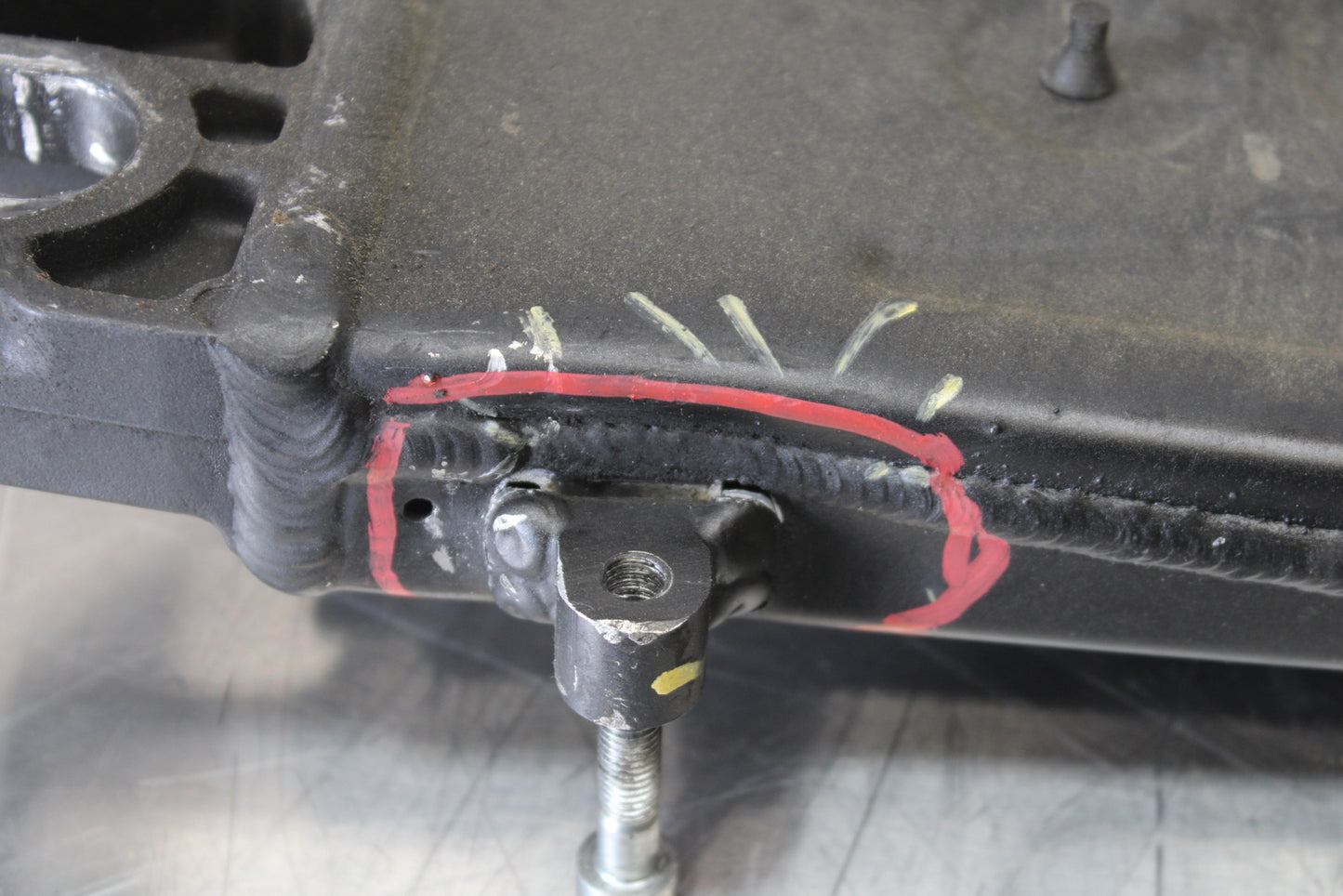 13-18 KAWASAKI NINJA ZX6R REAR SWINGARM BACK SUSPENSION SWING ARM BB143