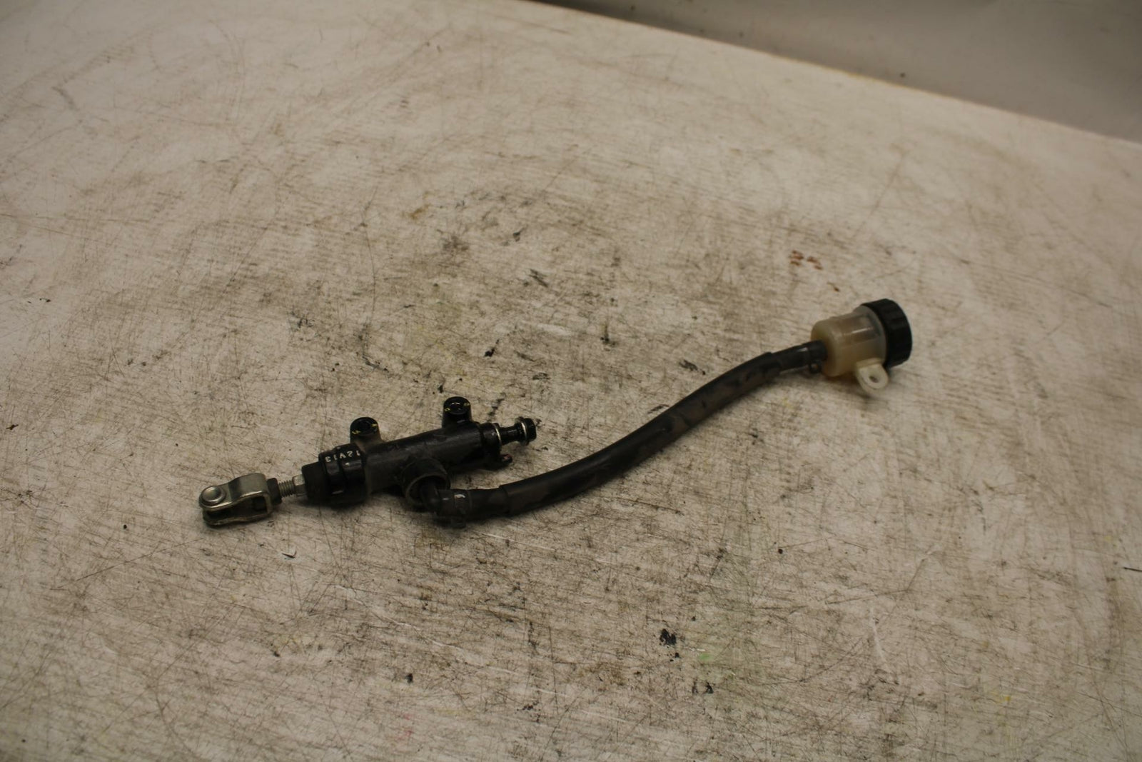 12-13 KAWASAKI EX300 NINJA REAR BACK BRAKE MASTER CYLINDER W RESERVOIR BB373