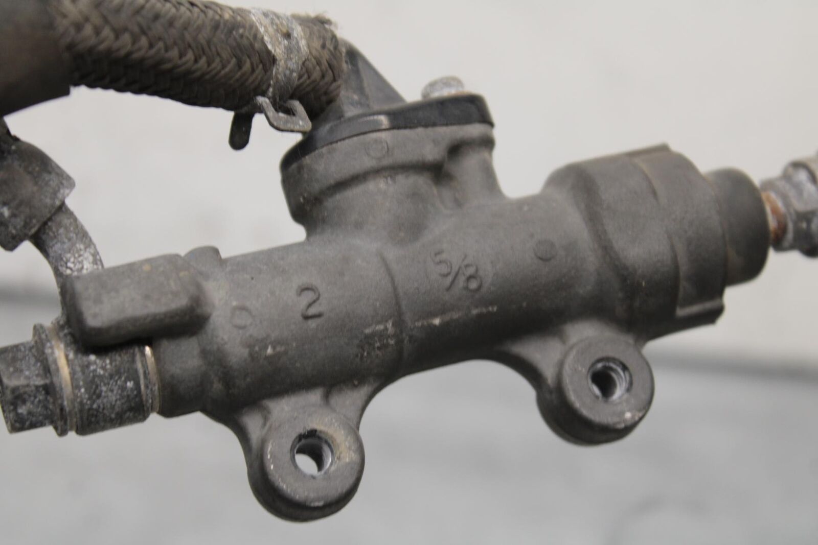 03-04 HONDA CBR600RR REAR BACK BRAKE MASTER CYLINDER W RESERVOIR  BB637