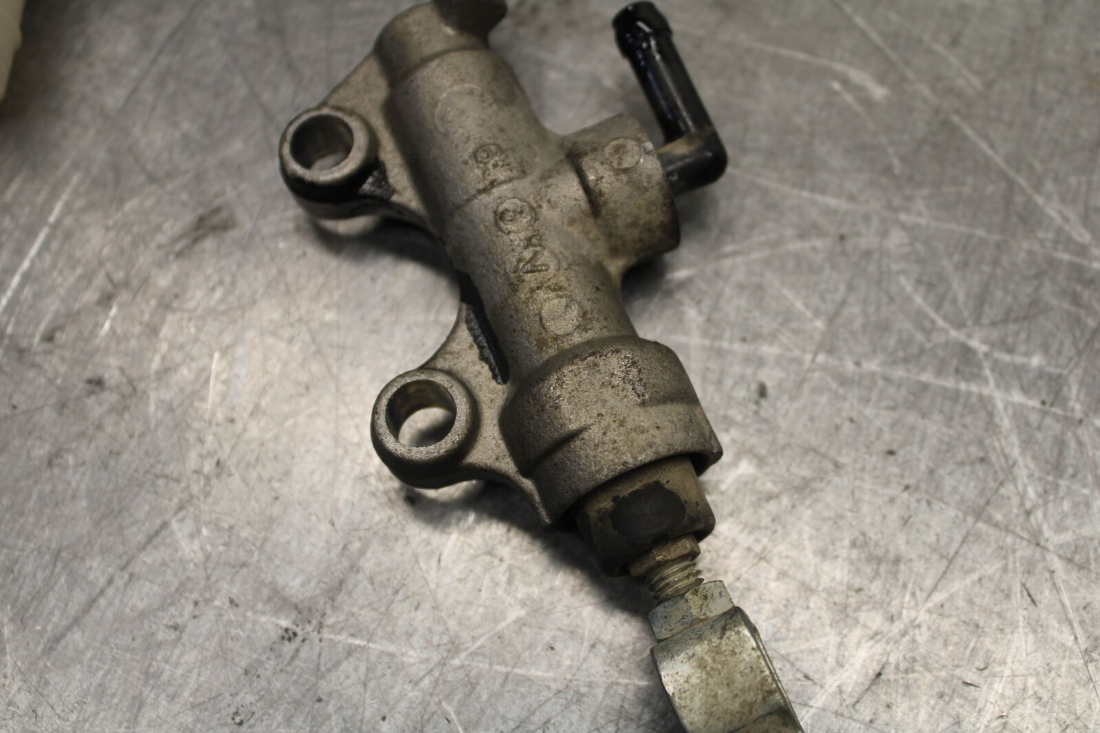 08-18 KAWASAKI KLR650 REAR BACK BRAKE MASTER CYLINDER W RESERVOIR BB707