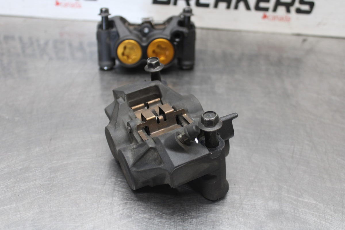 08-16 YAMAHA YZF R6 RIGHT LEFT FRONT BRAKE CALIPER SET PAIR CALIPERS BB929