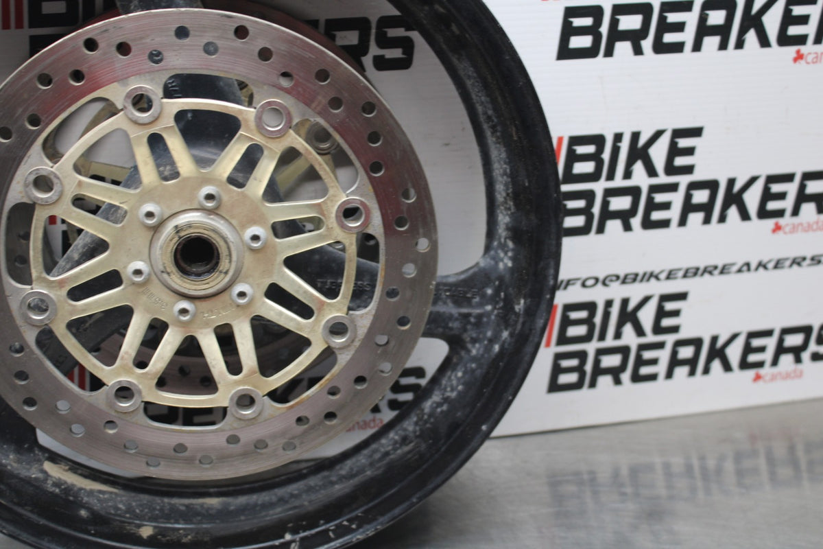 98-05 HONDA SUPER HAWK 1000 VTR1000F FRONT WHEEK FRONT RIM & ROTORS BB821