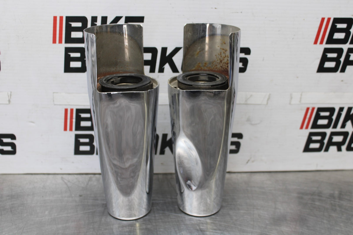 05-09 SUZUKI BOULEVARD C90 FRONT FORK UPPER COVER TOP GUARD SHIELD COWL  BB918