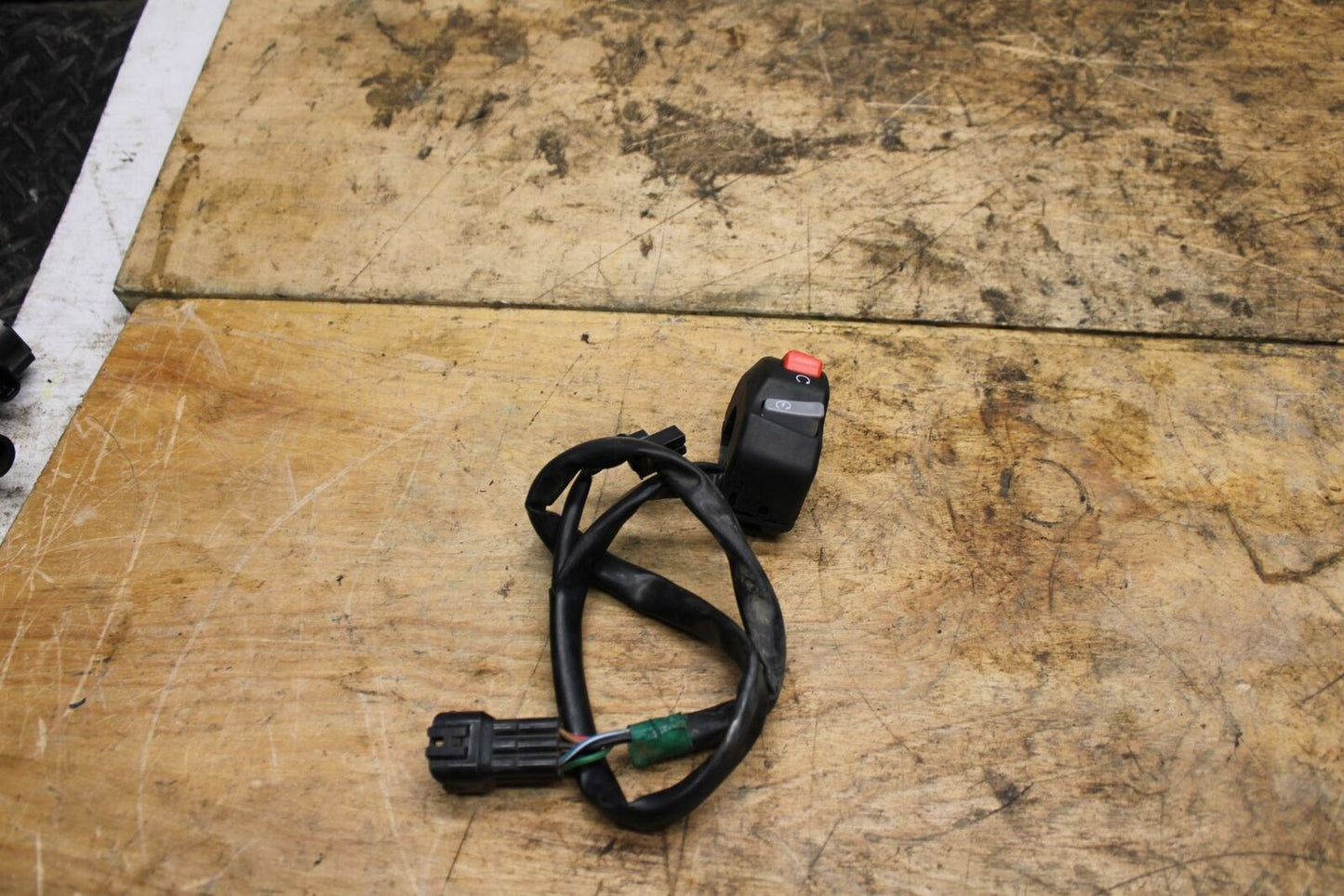 13-18 KAWASAKI NINJA ZX6R RIGHT CLIP ON HANDLE KILL OFF START SWITCH BB349 