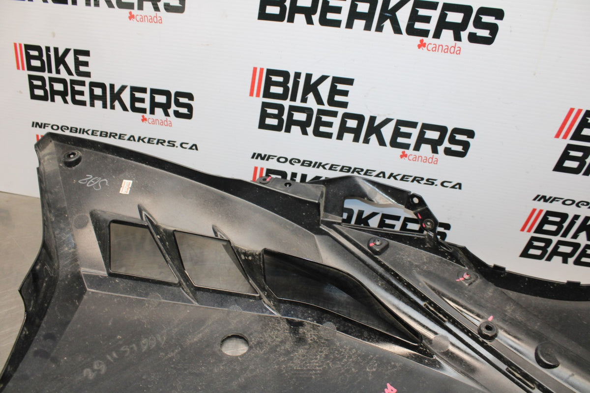13-17 KAWASAKI NINJA 300 EX300 ABS LEFT MID UPPER SIDE FAIRING COWL BB187