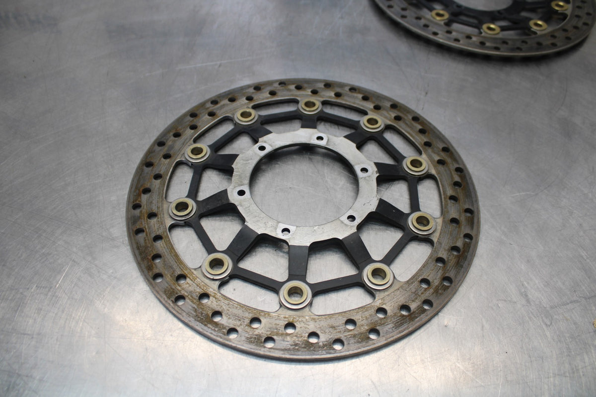 07-12 HONDA CBR600RR FRONT LEFT RIGHT BRAKE ROTORS DISCS BB689