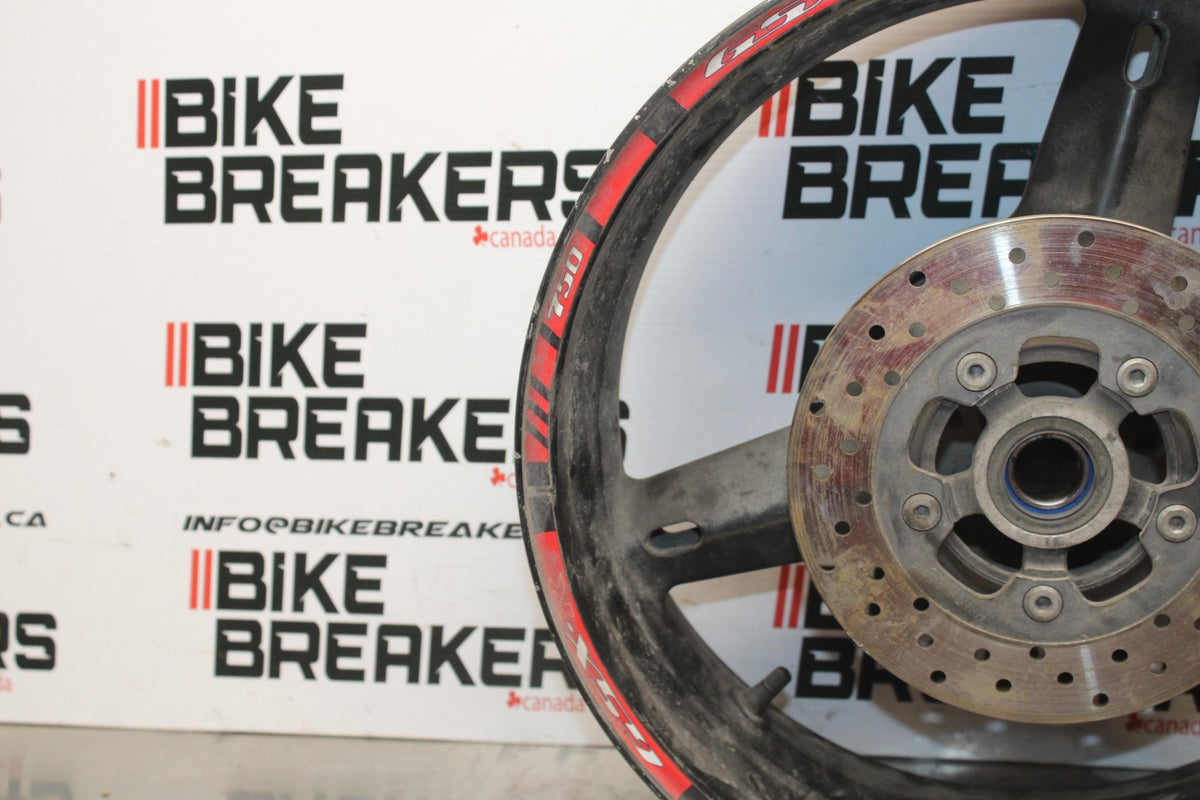 00 SUZUKI GSXR750 REAR WHEEL BACK RIM & ROTOR BB820