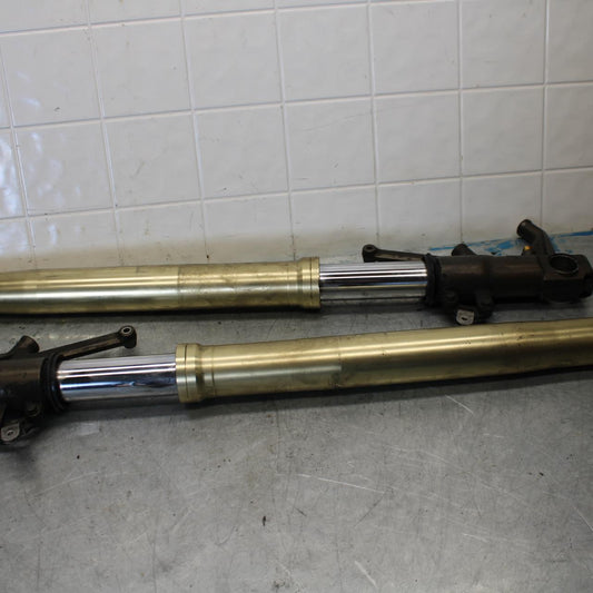 06-07 KAWASAKI NINJA ZX14R FRONT FORKS SHOCK SUSPENSION SET PAIR BB433