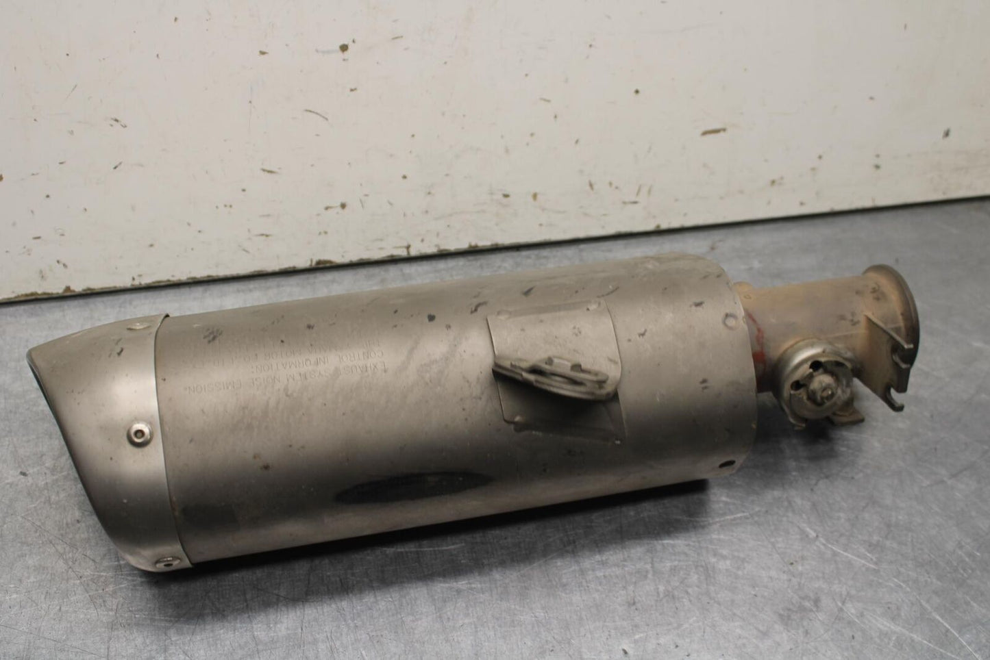 08-16 YAMAHA YZF R6 EXHAUST PIPE MUFFLER SLIP ON CAN SILENCER BB636