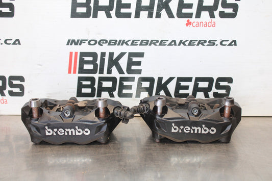 20 TRIUMPH STREET TRIPLE 765 RIGHT LEFT FRONT BRAKE CALIPER SET PAIR BB864