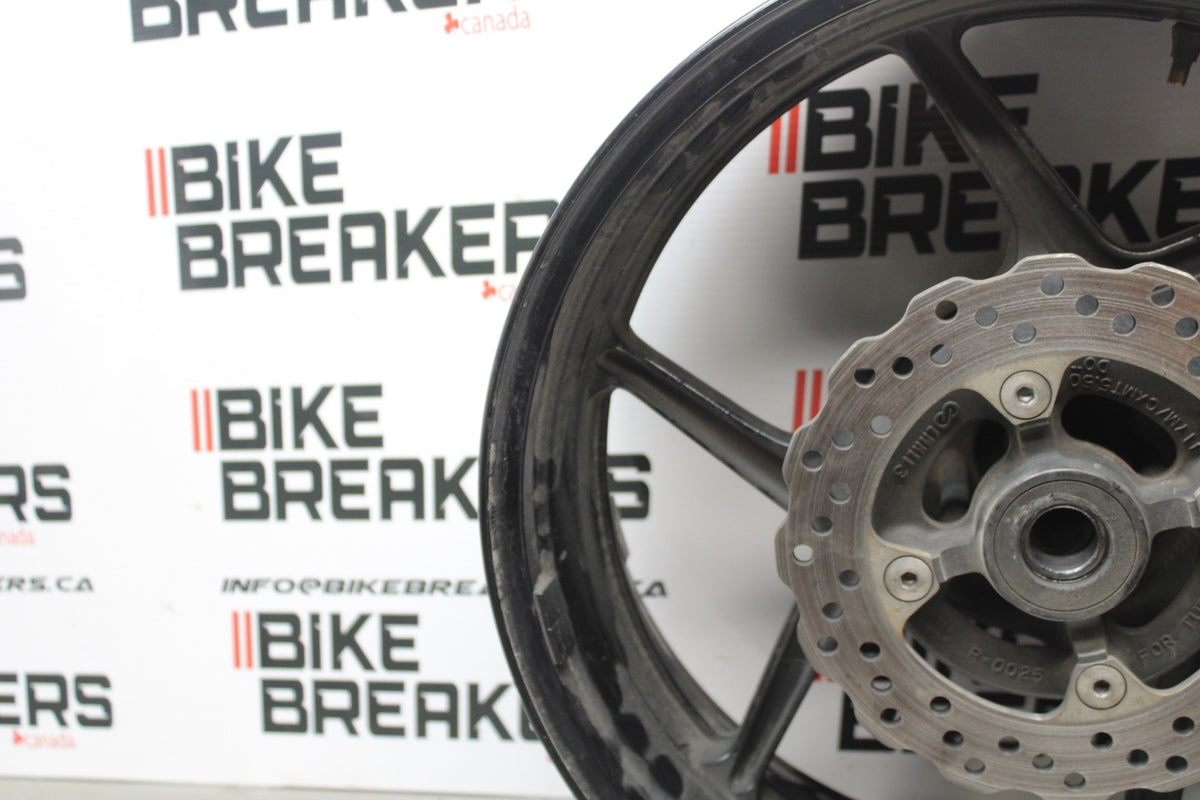 07-08 KAWASAKI NINJA ZX6R REAR WHEEL BACK RIM & ROTOR BB199