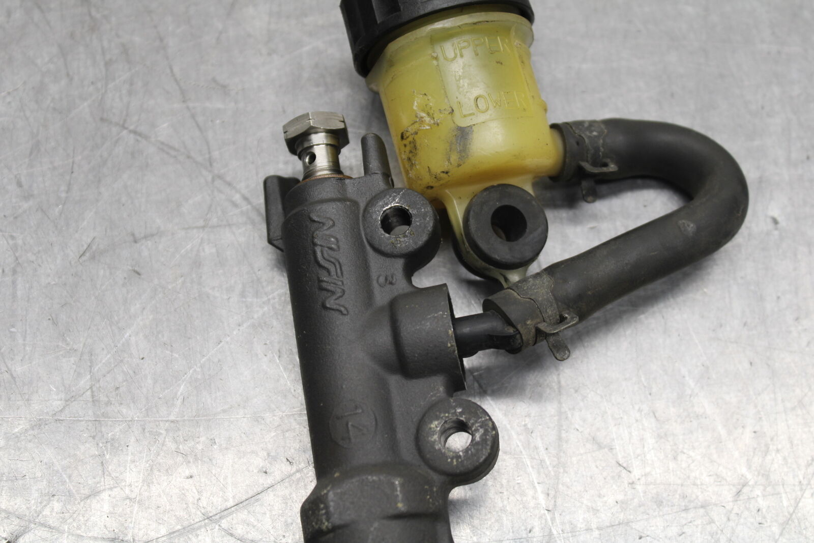 12-16 HONDA CBR1000RR REAR BACK BRAKE MASTER CYLINDER W RESERVOIR BB114