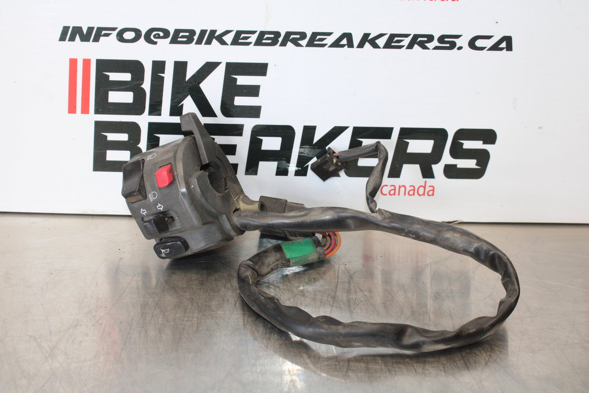 03-06 KAWASAKI Z1000 LEFT CLIP ON HANDLE HORN SIGNALS SWITCH SWITCHES BB164