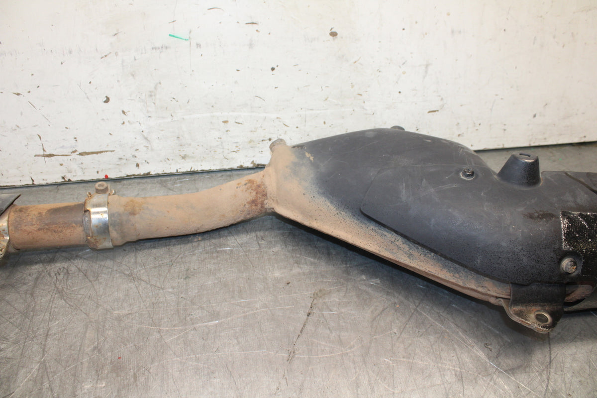 08-18 KAWASAKI KLR650 FULL EXHAUST SYSTEM HEADERS PIPE MUFFLER BB707