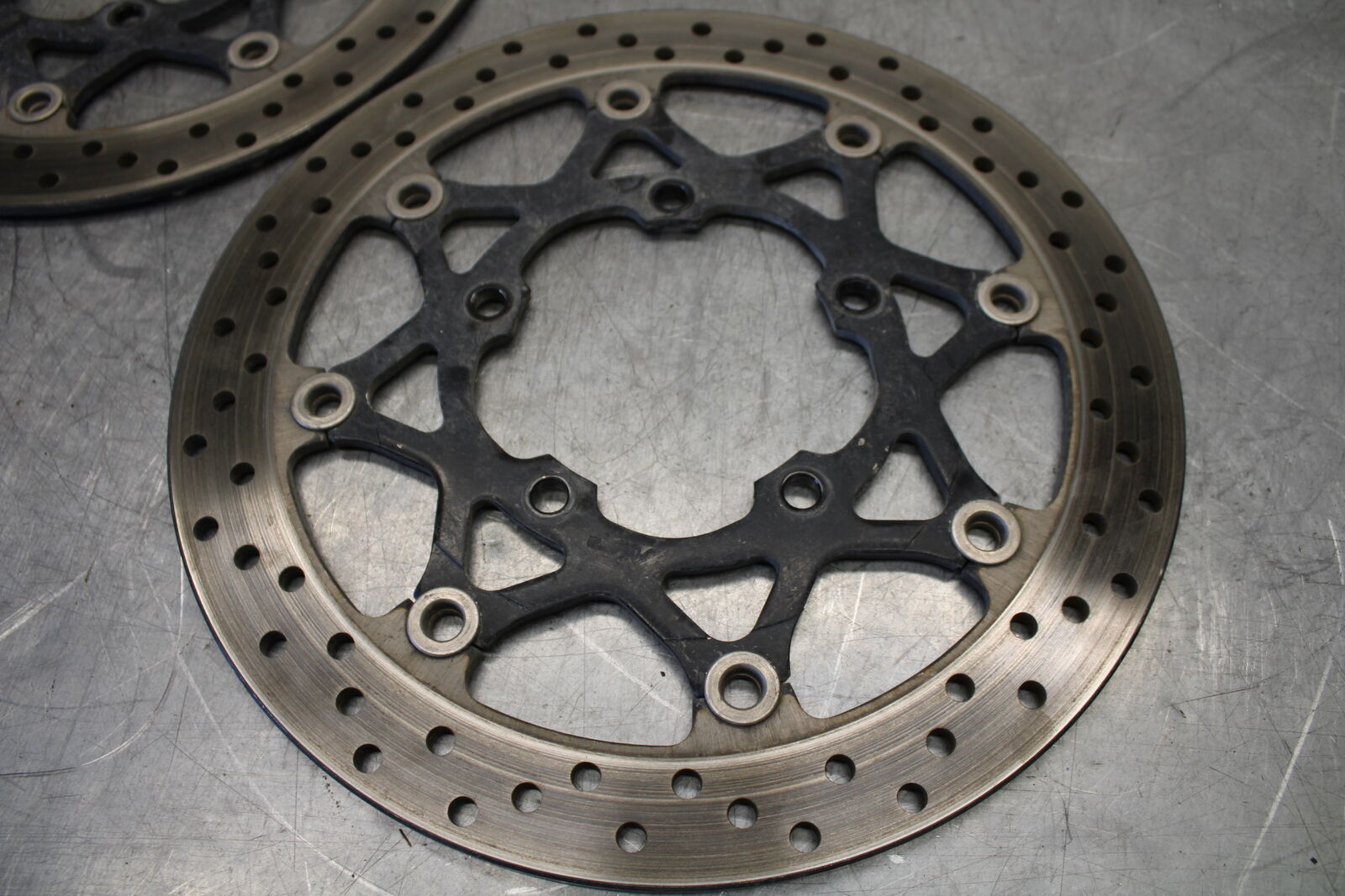 06-07 SUZUKI GSXR 600 FRONT LEFT RIGHT BRAKE ROTORS DISCS BB243