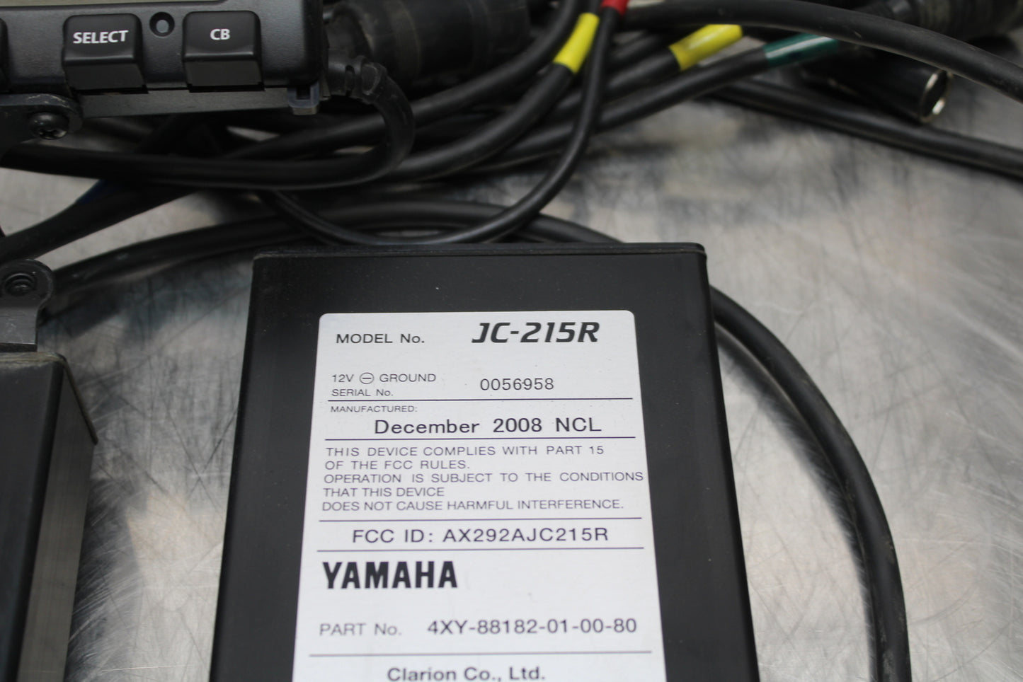 09 YAMAHA ROYAL STAR XVZ1300TF VENTURE CB RADIO STEREO CONTROL UNIT BB151