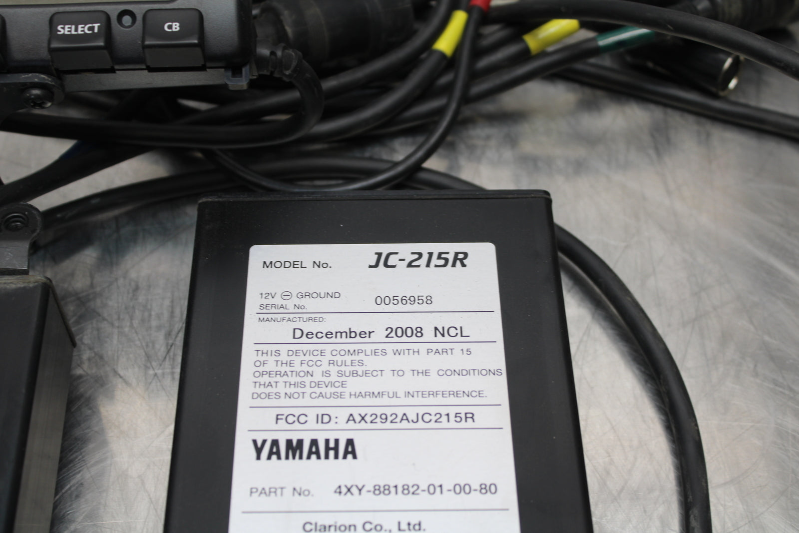 09 YAMAHA ROYAL STAR XVZ1300TF VENTURE CB RADIO STEREO CONTROL UNIT BB151