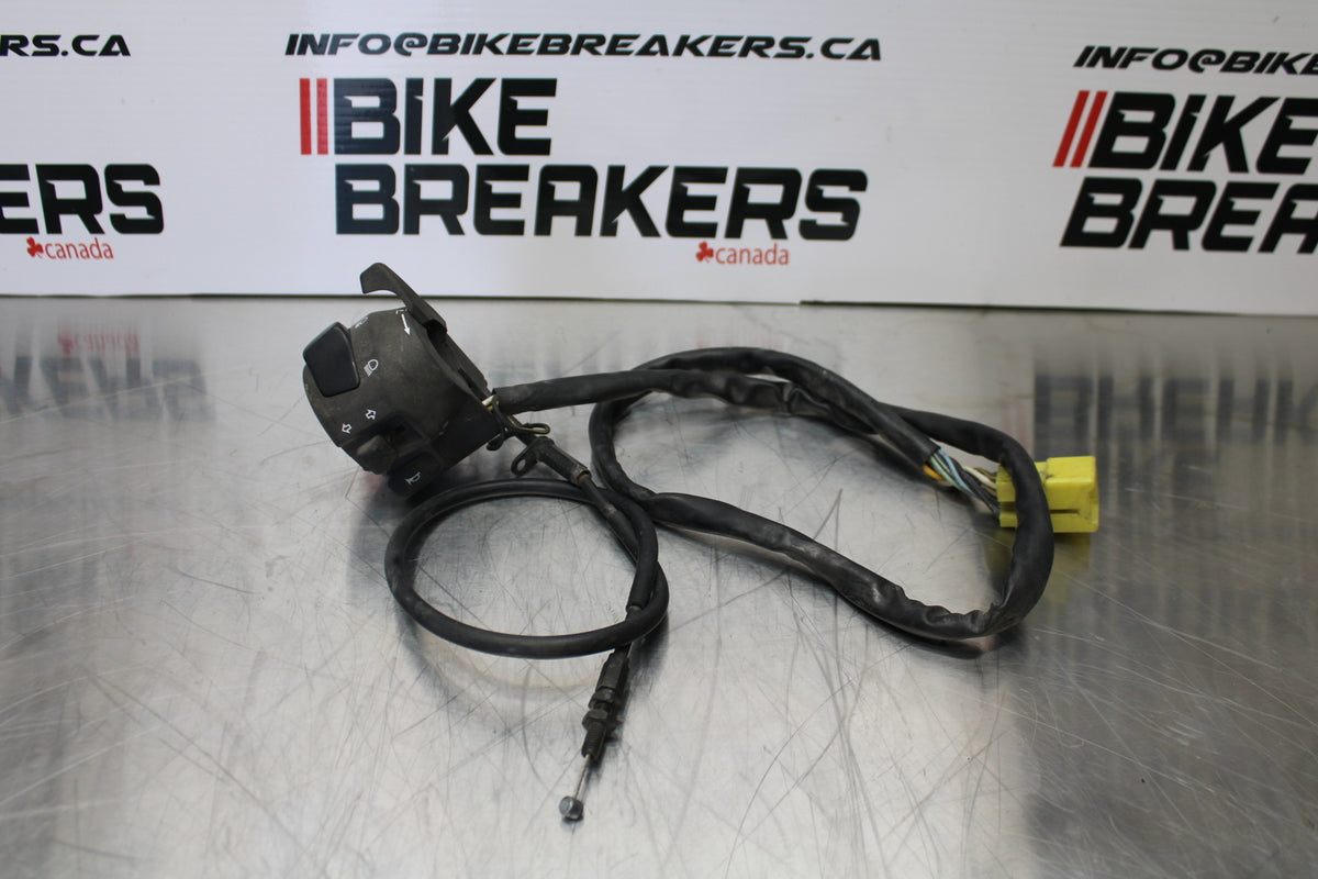 01-03 SUZUKI GSXR600 LEFT CLIP ON HANDLE HORN SIGNALS SWITCH SWITCHES  BB145