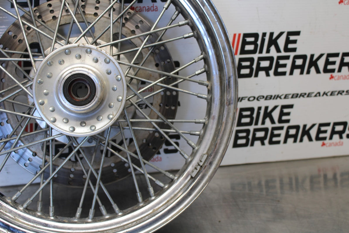 02 KAWASAKI VULCAN 800 VN800B CLASSIC FRONT WHEEL FRONT RIM BB862