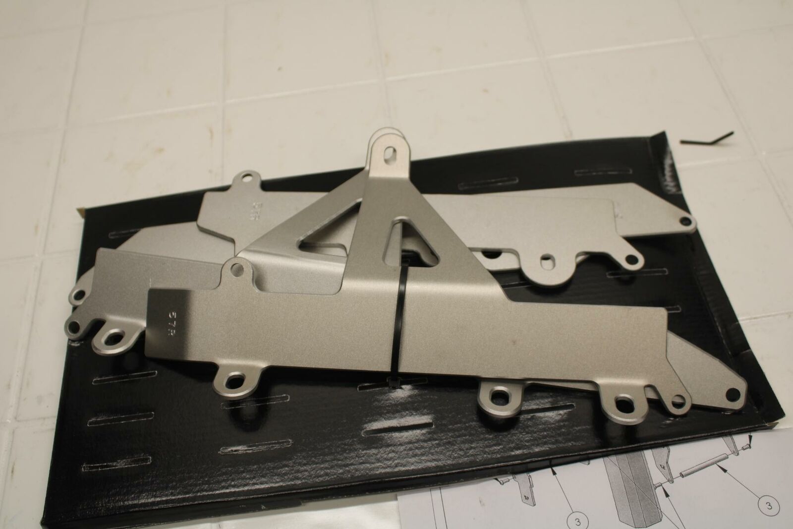 10-11 KAWASAKI KX450F CROSSPRO RADIATOR GUARD SHIELD