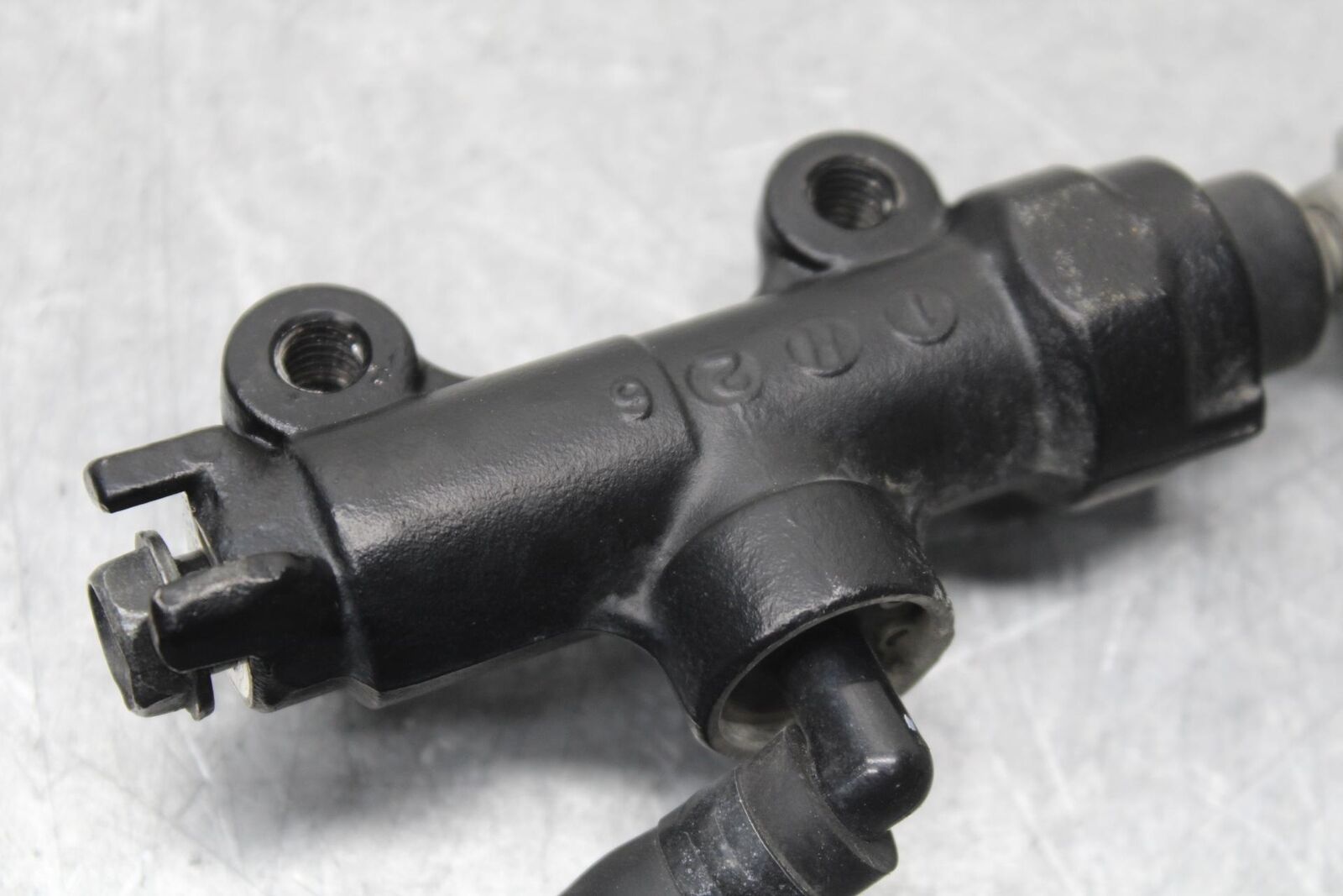 09-12 KAWASAKI NINJA ZX6R REAR BACK BRAKE MASTER CYLINDER W RESERVOIR BB640