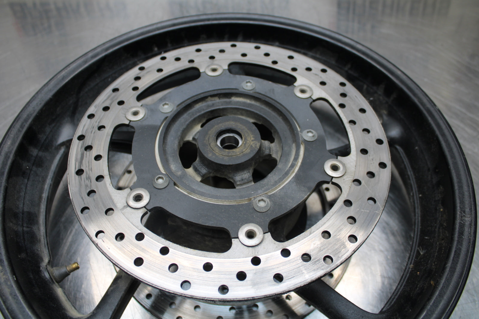 09-15 YAMAHA FZ6R FRONT WHEEL FRONT RIM & ROTORS BB161