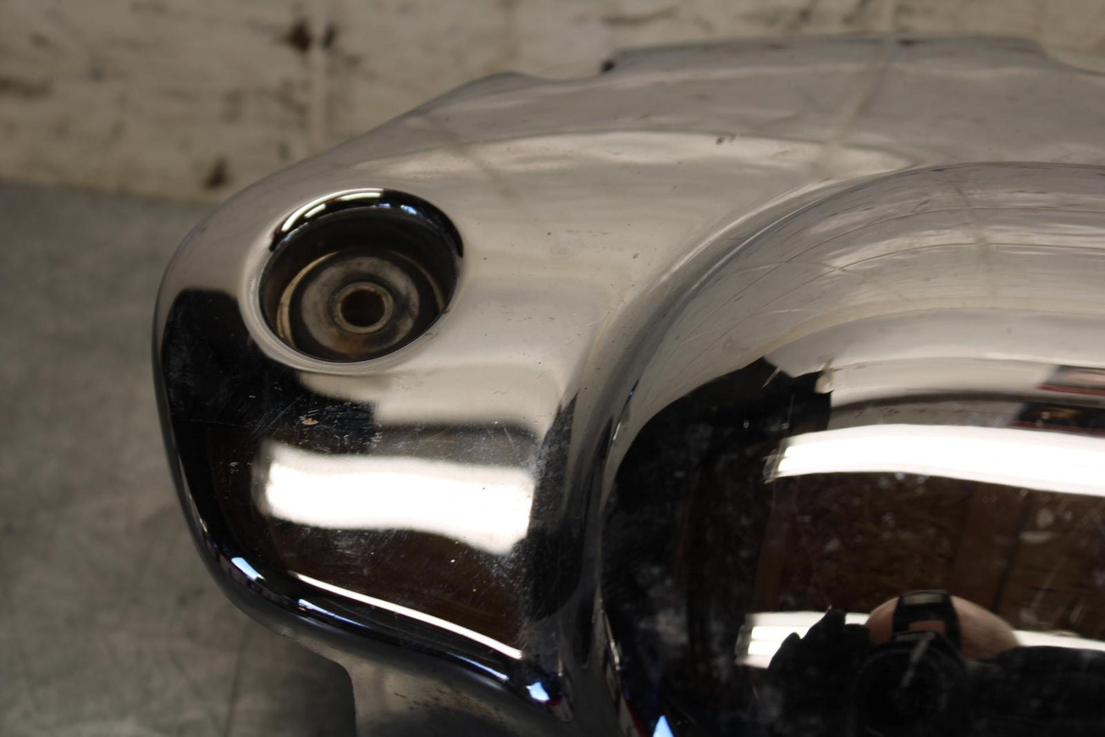 07-08 YAMAHA V STAR 1100 CHROME ENGINE MOTOR TIMING CHAIN COVER BB71