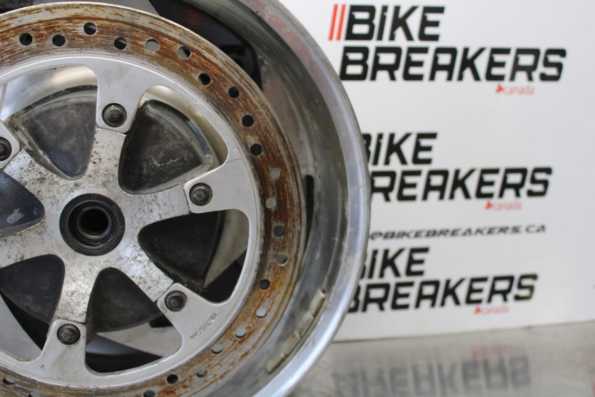 05 TRIUMPH ROCKET III REAR WHEEL BACK RIM & ROTOR BB186
