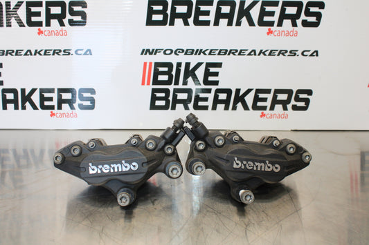 06-12 BMW F800ST RIGHT LEFT FRONT BRAKE CALIPER SET PAIR CALIPERS BB144