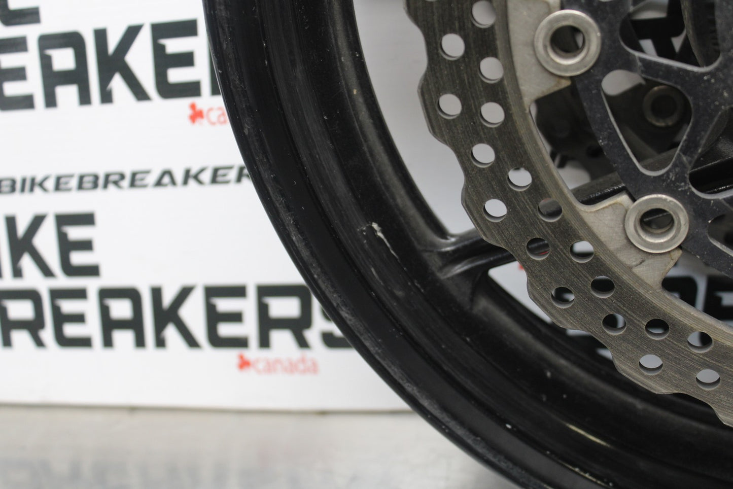 08 KAWASAKI NINJA ZX10R FRONT WHEEL FRONT RIM & ROTORS  BB201