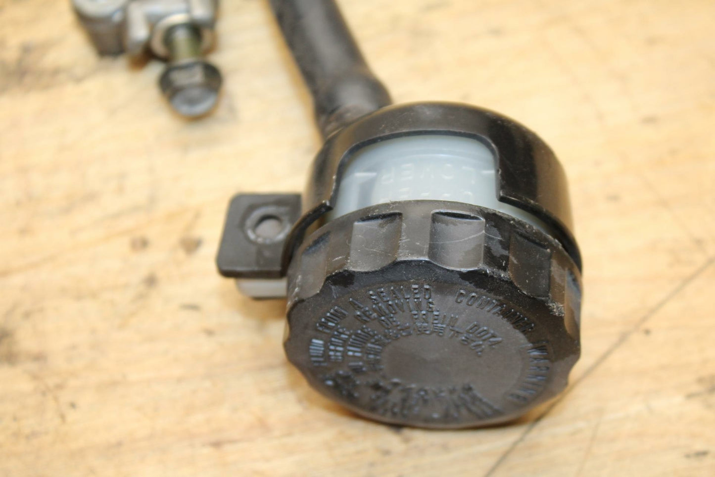 03-06 KAWASAKI Z1000 REAR BACK BRAKE MASTER CYLINDER W RESERVOIR BB319