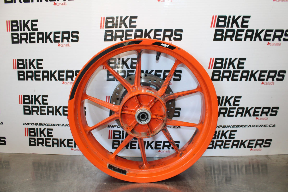 17-22 KTM 390 DUKE REAR WHEEL BACK RIM & ROTOR  BB180