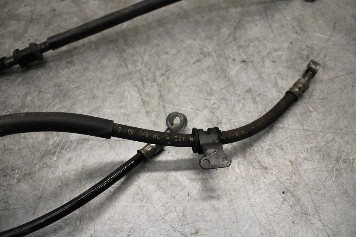 06-07 SUZUKI GSXR750 FRONT REAR BRAKE CALIPER HOSES LINES  BB543
