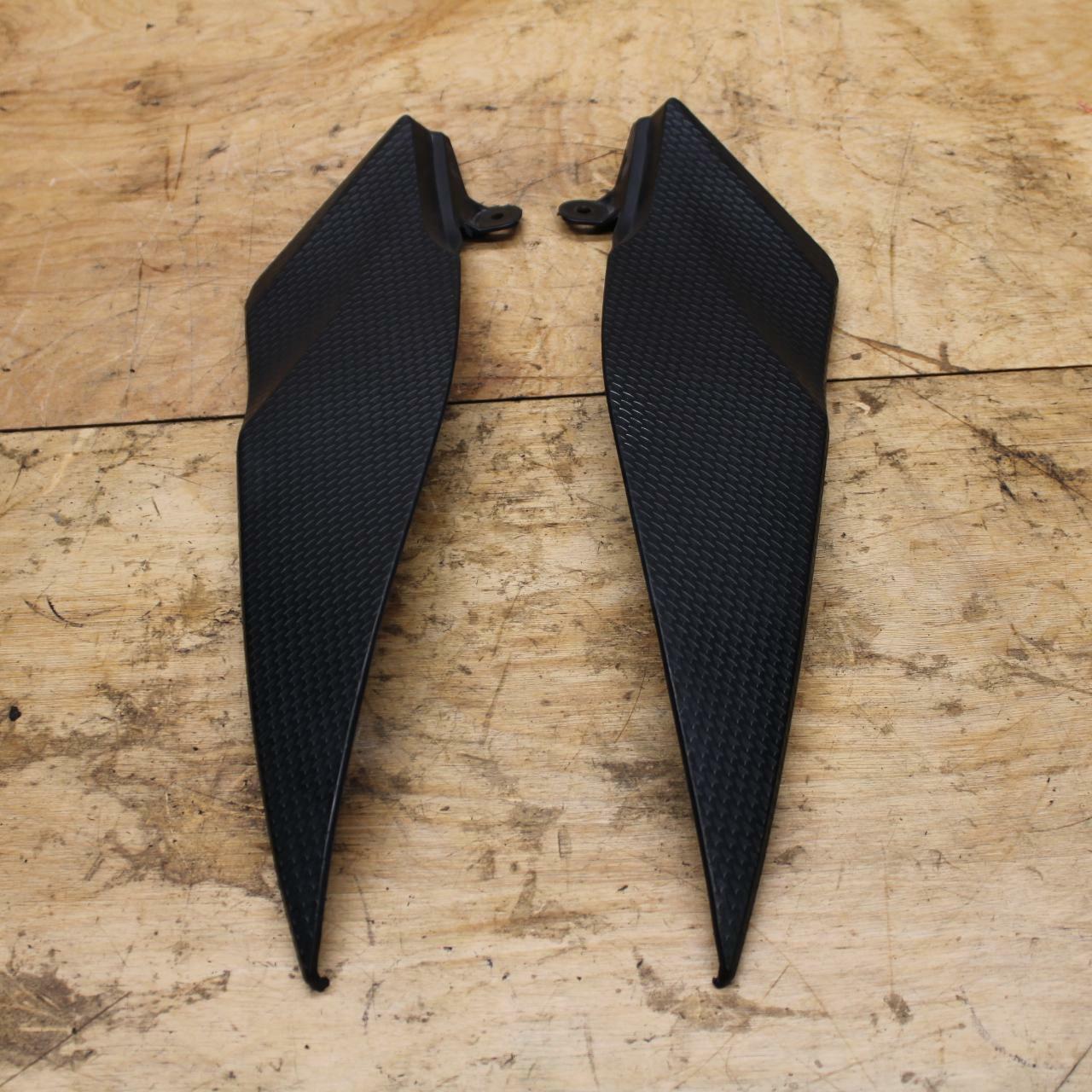 07-08 YAMAHA YZF R1 RIGHT LEFT GAS FUEL TANK PANELS COVERS TRIM SET COWLS  BB333
