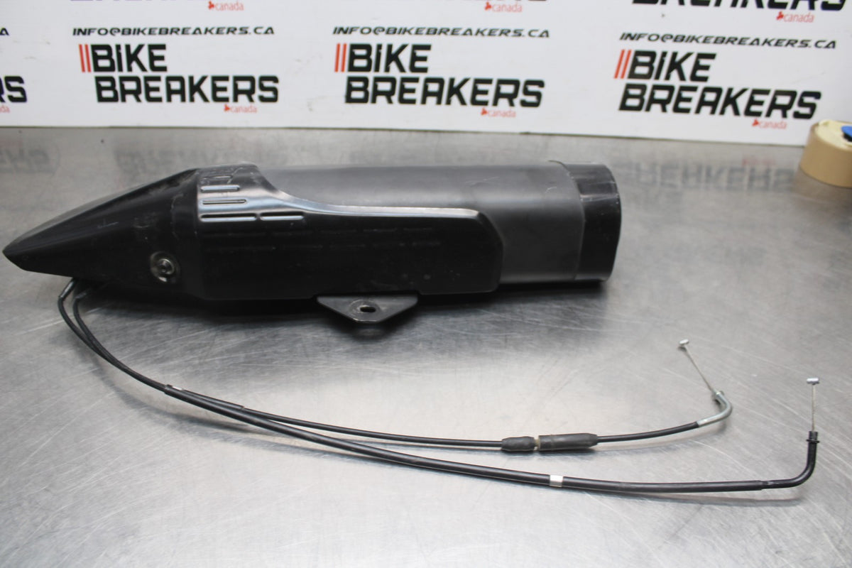 13-18 KAWASAKI NINJA ZX6R EXHAUST PIPE MUFFLER SLIP ON CAN SILENCER BB735