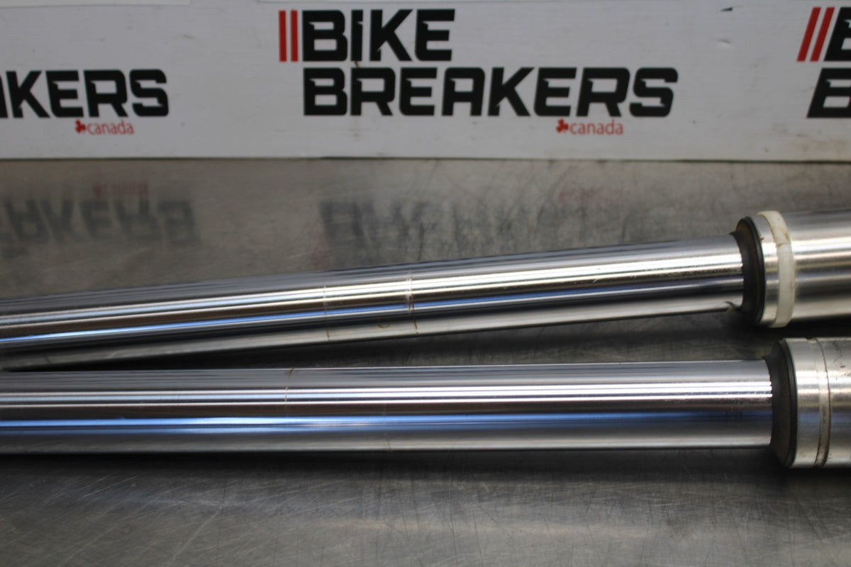 08 KAWASAKI VULCAN 1600 VN1600D NOMAD FRONT FORKS SHOCK SUSPENSION PAIR BB904