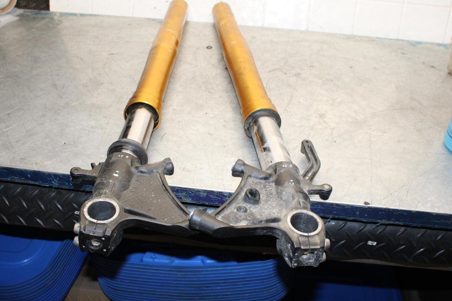 11-15 KAWASAKI ZX1000R FRONT FORKS SHOCK SUSPENSION SET PAIR BB445