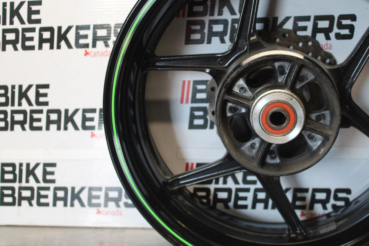 08 KAWASAKI NINJA ZX10R REAR WHEEL BACK RIM & ROTOR BB902