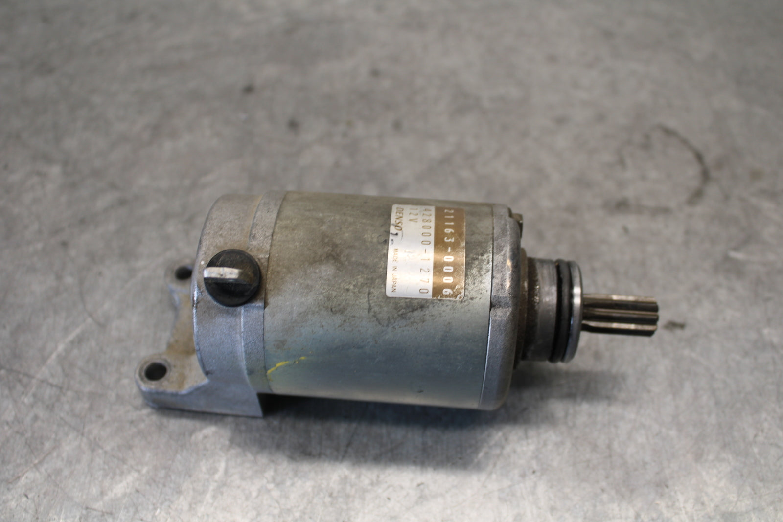 03-04 KAWASAKI NINJA ZX6RR ENGINE STARTER MOTOR -DC 12V 21163-0006 BB684