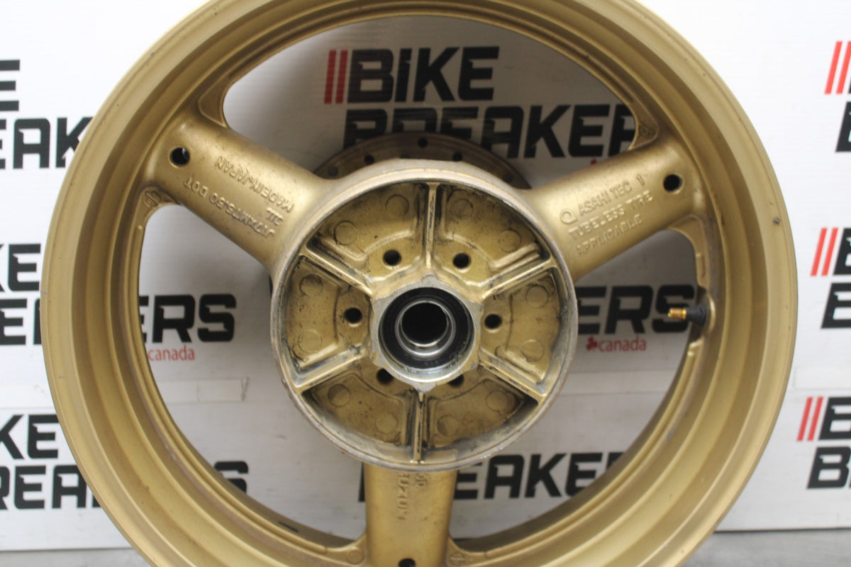 97-00 SUZUKI GSXR600 SRAD REAR WHEEL BACK RIM & ROTOR BB921