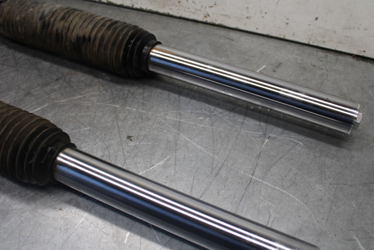 08-18 KAWASAKI KLR650 FRONT FORKS SHOCK SUSPENSION SET PAIR BB707