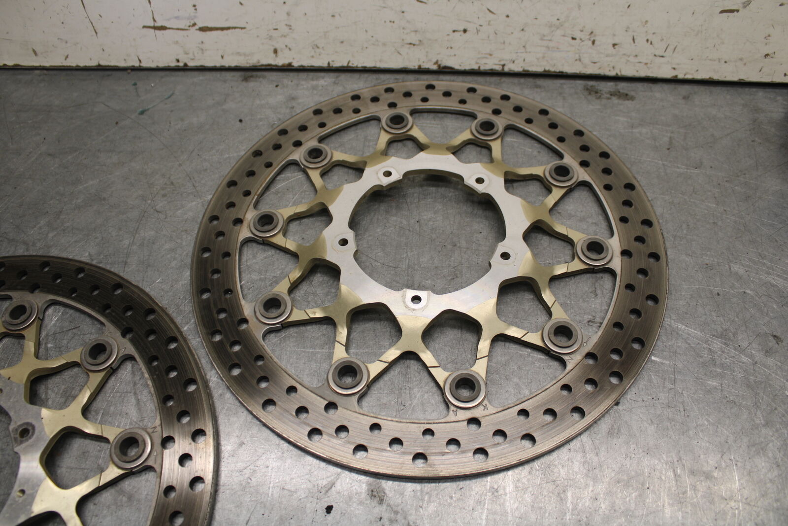 17-21 HONDA CBR1000RR SP FRONT LEFT RIGHT BRAKE ROTORS DISCS BB681