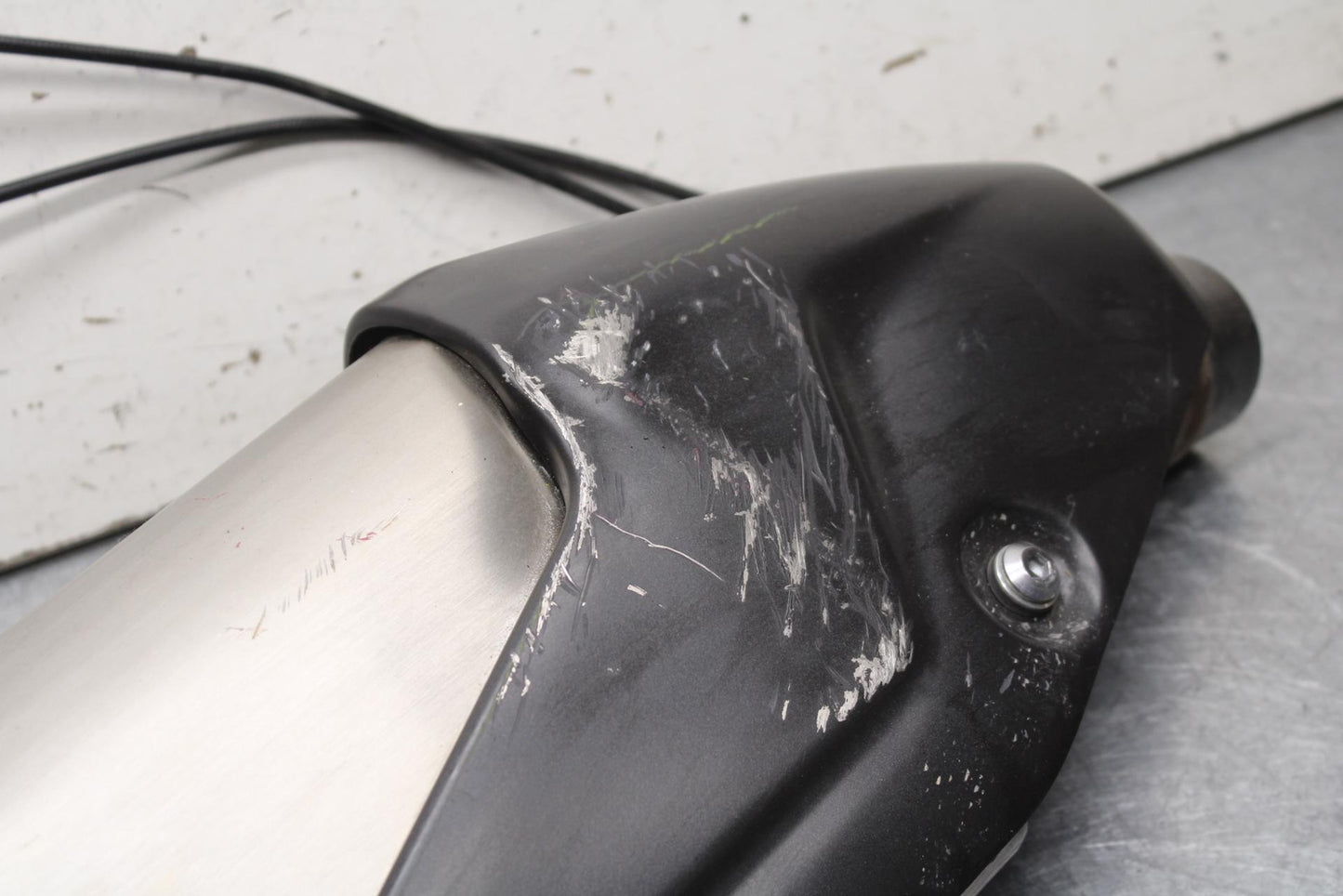 09-12 KAWASAKI NINJA ZX6R EXHAUST PIPE MUFFLER SLIP ON CAN SILENCER  BB640