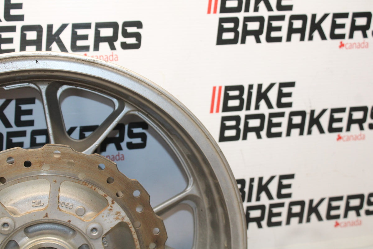 09 KAWASAKI CONCOURS 14 ZG1400B REAR WHEEL BACK RIM & ROTOR BB875