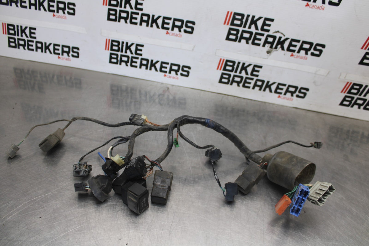 06-07 HONDA INTERCEPTOR 800 VFR800 HEADLIGHT SPEEDO GAUGES WIRING HARNESS BB917