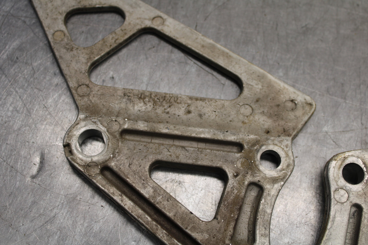 91-92 SUZUKI GSXR750 M  LEFT RIGHT REARSET DRIVER PEG BRACKETS MOUNTS BB125