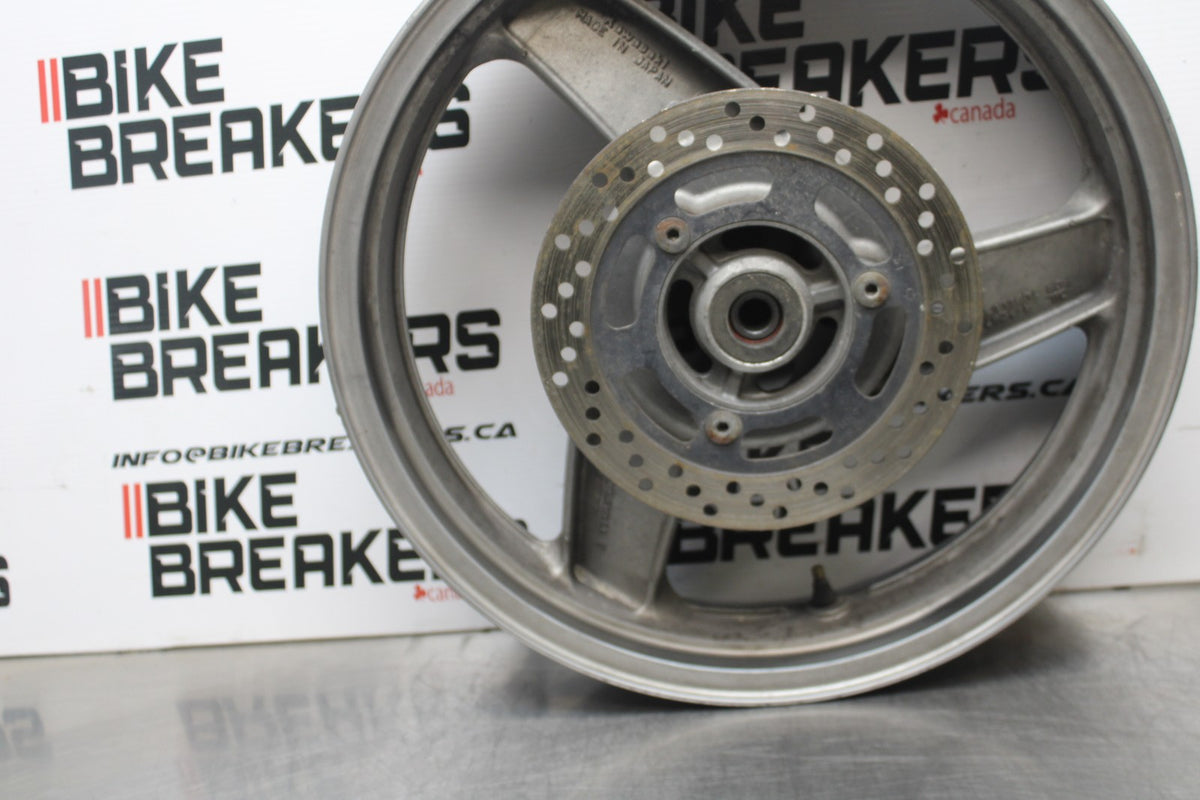 96 KAWASAKI NINJA 500 EX500A REAR WHEEL BACK RIM & ROTOR BB768