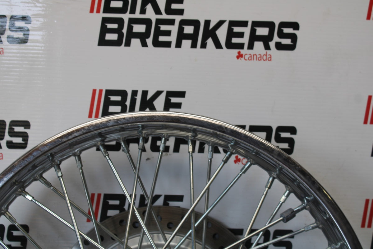 03 HONDA SHADOW SPIRIT 750 VT750DC FRONT WHEEL FRONT RIM & ROTOR BB907