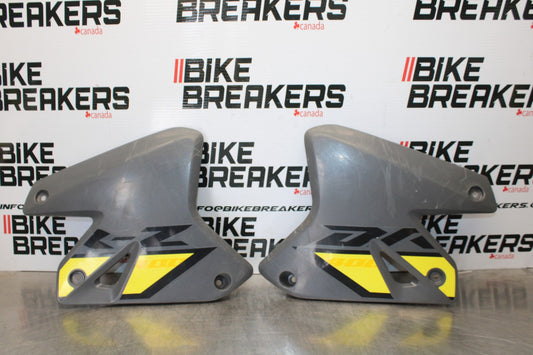 08-23 SUZUKI DRZ400S RIGHT LEFT GAS FUEL TANK PANELS COVERS TRIM SET COWLS BB00