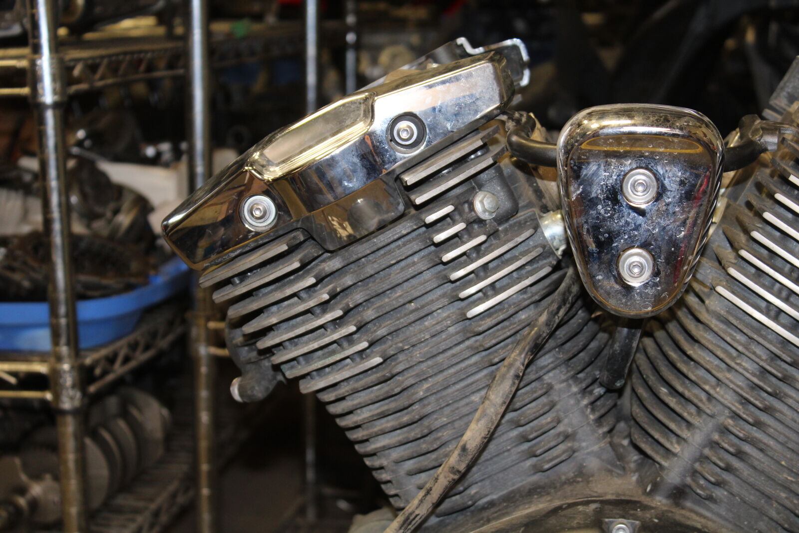14-15 YAMAHA V STAR 1300 XVS1300CT TOURER ENGINE MOTOR BB722